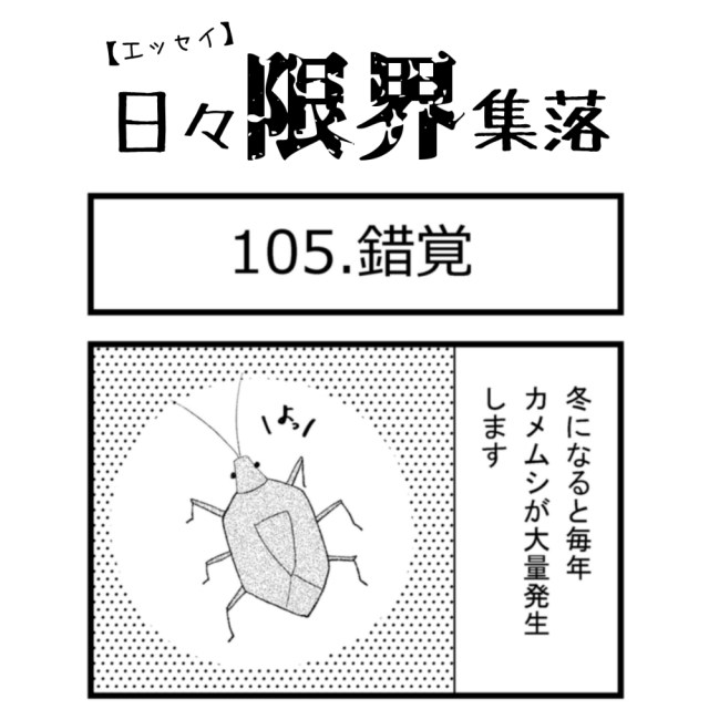 【エッセイ漫画】日々限界集落 105話目「錯覚」