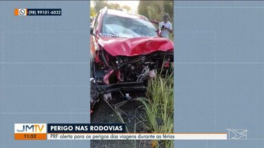 PRF alerta para perigos nas rodovias do Maranhão - No mês de julho, os números de ocorrências de acidentes costumam aumentar, por causa das viagens do período de férias.