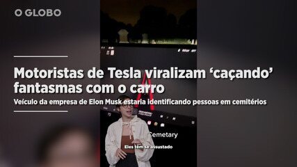 Tesla no cemitério: motoristas viralizam ao mostrar carro 'detectando' fantasmas