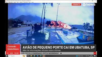 Avião de pequeno porte cai em Ubatuba, SP