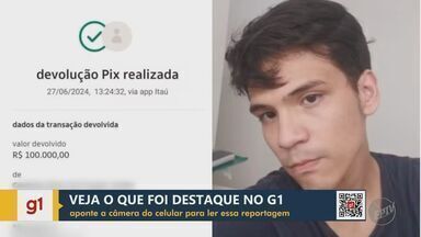 Estudante de 25 anos recebe PIX de R$ 100 mil por engano e devolve valor - Caso aconteceu na quarta-feira (26) com Genésio Alves de Araújo, em São Carlos (SP).