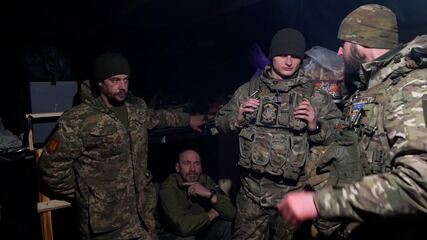 Na linha de frente da guerra na Ucrânia