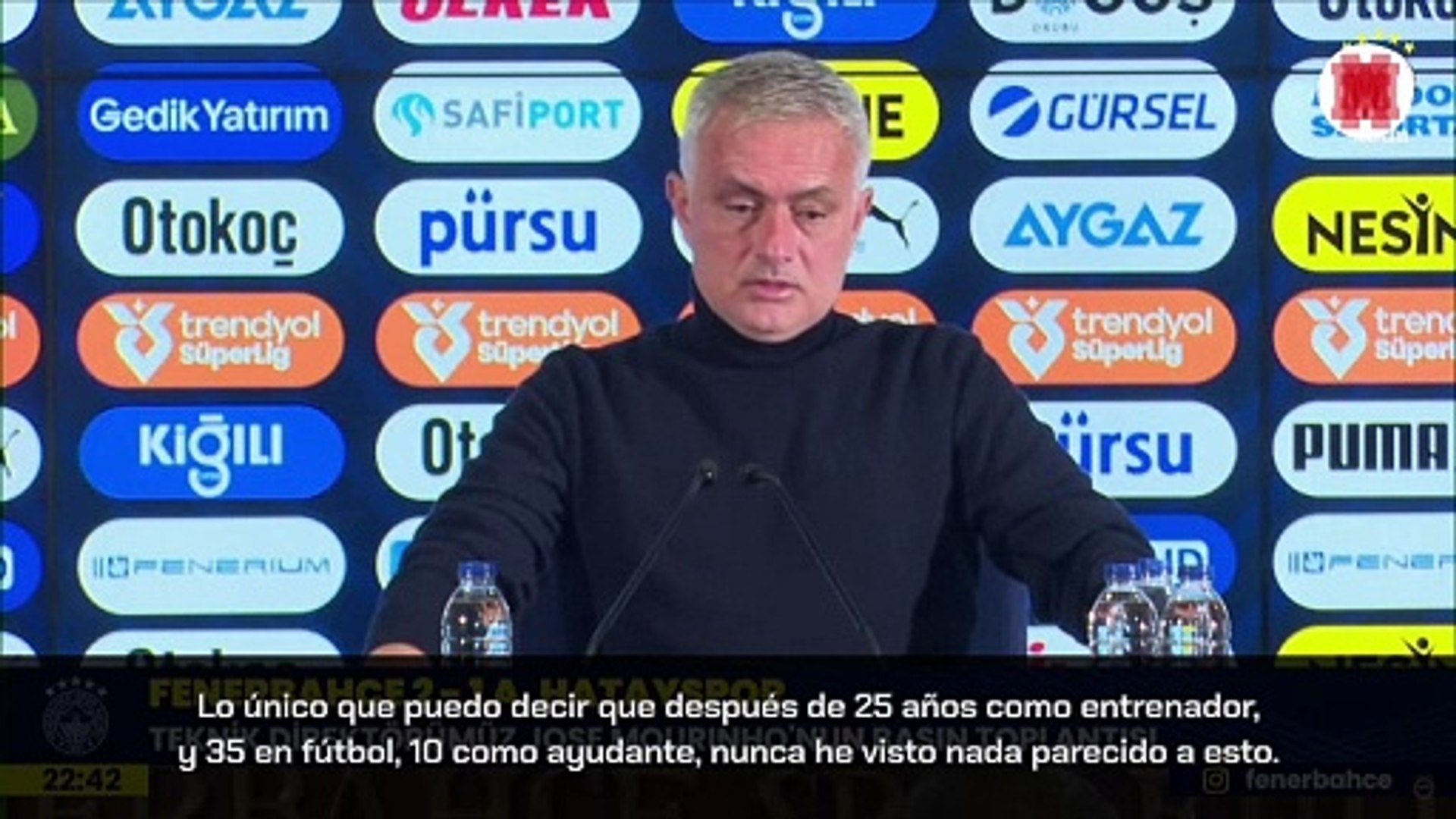 Otra rueda de prensa incendiaria de Mourinho: "En 35 aos nunca he visto nada parecido a esto"