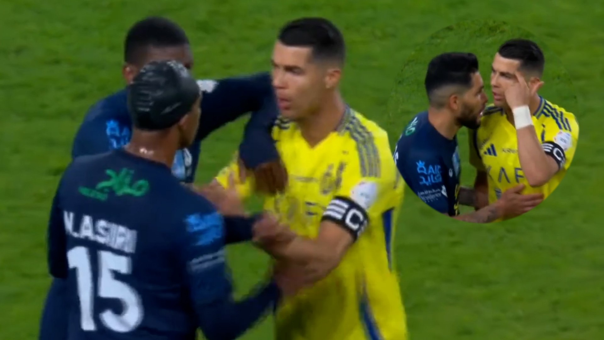 Enfado de Cristiano en pleno partido: pelea y todo el estadio coreando su nombre