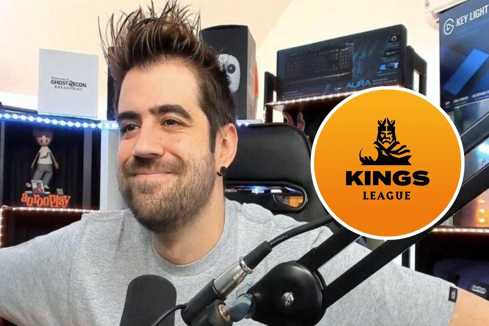 AuronPlay habla sobre si comprara un equipo de la Kings League