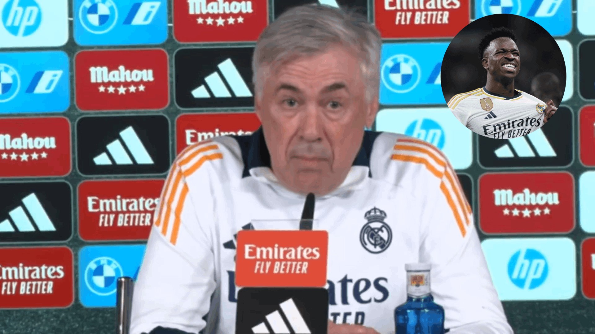 Ancelotti: "Se han olvidado que con Vini hemos ganado dos Champions"