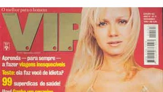 Eliana na capa da "Vip" em 1998 — Foto: reprodução