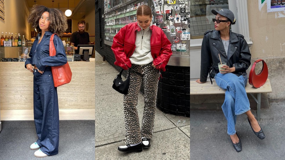 All-jeans, oncinha e sapatilhas estão entre as principais tendências — Foto: Reprodução/Instagram