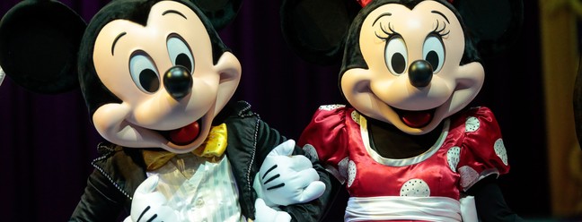 Mickey e Minnie: personagens icônicos da empresa fundada em 1923