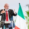 Lula em entrevista coletiva neste sábado na Itália - Ricardo Stuckert - Presidência da República