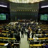 A votação do arcabouço fiscal no plenário da Câmara - Brenno Carvalho / Agência O Globo