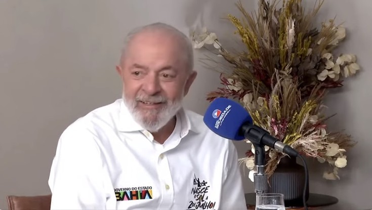 Lula dá entrevista à Rádio Solidariedade, da Bahia