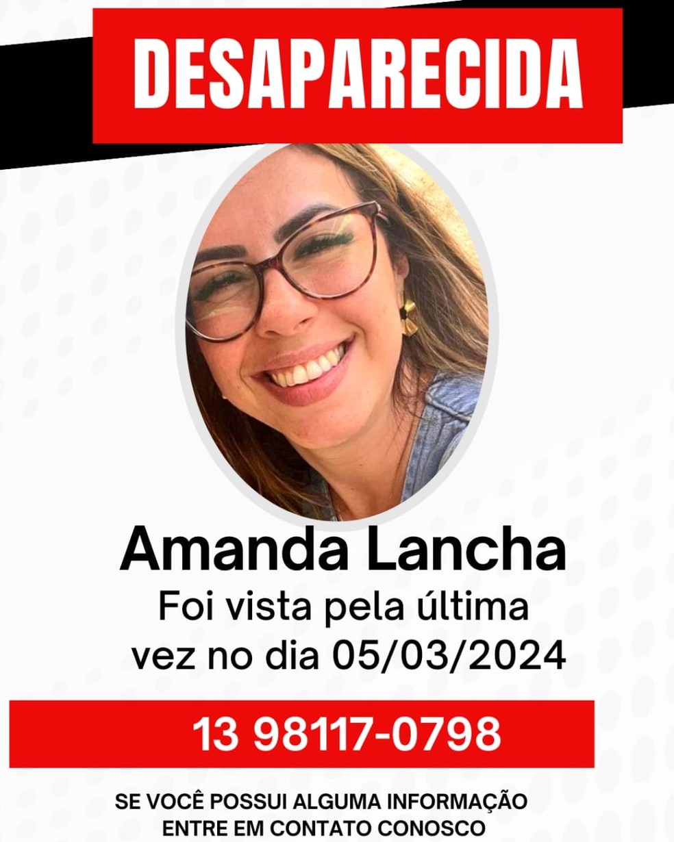 Amanda Lancha, de 31 anos, desapareceu após deixar filhos com amiga, em Itaquera, na Zona Leste de São Paulo — Foto: Reprodução