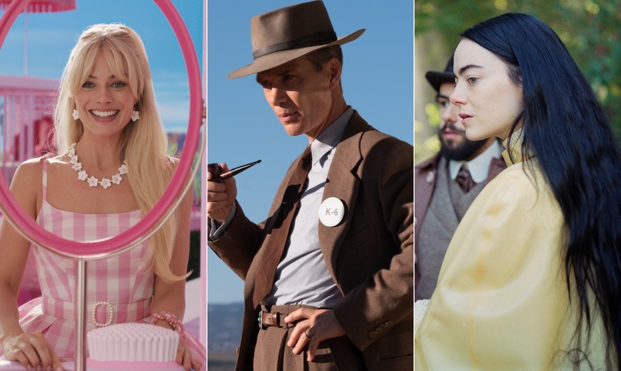 'Barbie', 'Oppenheimer' e 'Pobres Criaturas' foram indicados ao Oscar 2024 na categoria Melhor Filme