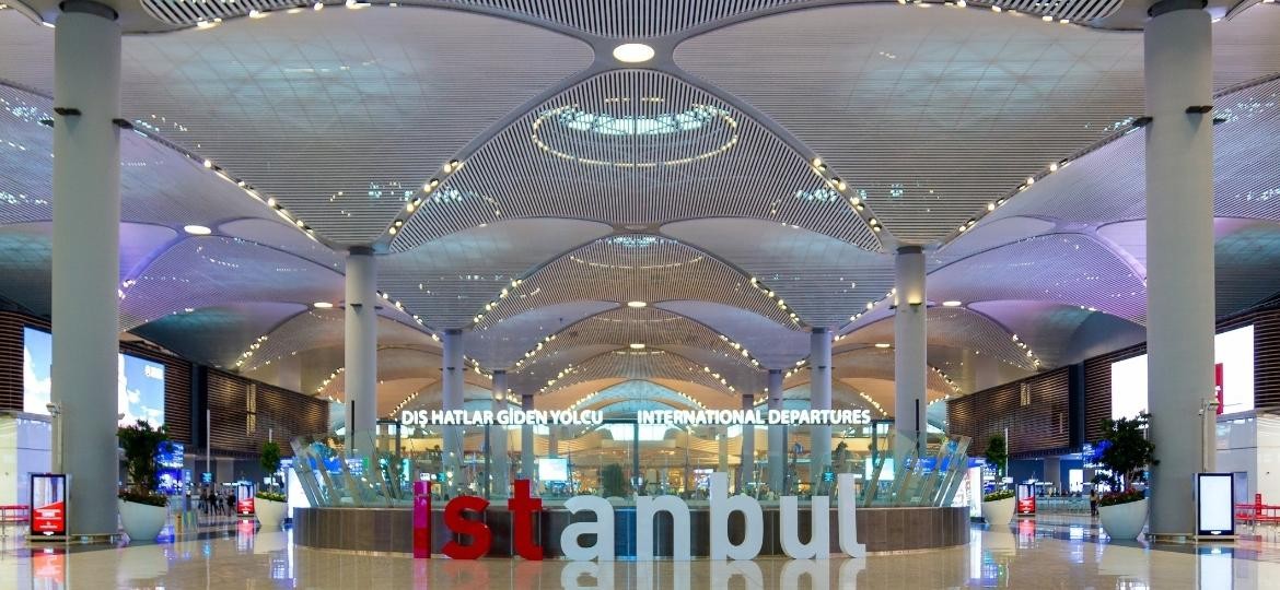 Em décimo lugar, o Aeroporto de Istambul, na Turquia — Foto: Reprodução
