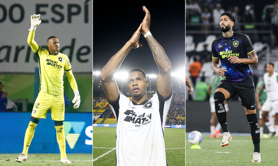 John, Júnior Santos e Alexander Barboza são alguns dos jogadores mais altos do atual elenco do Botafogo
