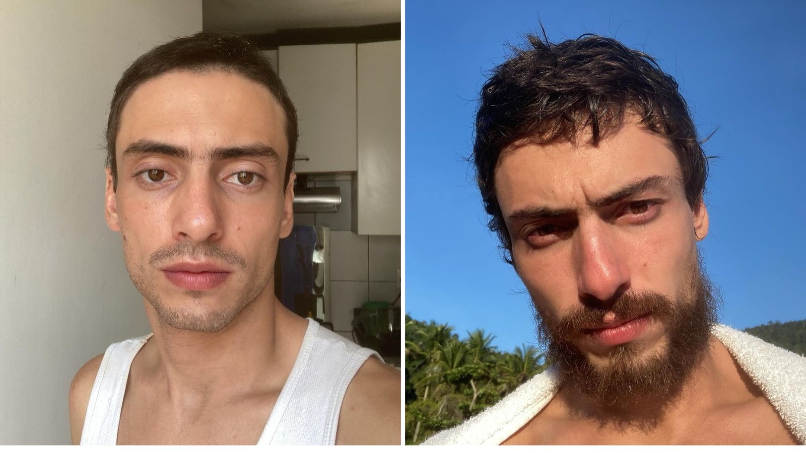 Jaffar Bambirra deixou a barba crescer para a novela 'Mania de você'. Ele viverá um sobrinho da personagem de Ana Beatriz Nogueira — Foto: Reprodução/Instagram