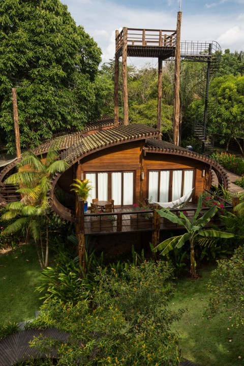 O roteiro pode incluir hospedagem no hotel Mirante do Gavião Amazon Lodge — Foto: Divulgação