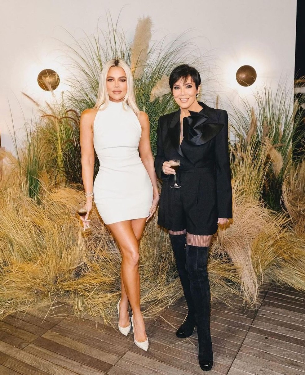 Kris Jenner parabenizou a filha Khloé Kardashian na rede social — Foto: Reprodução Instagram