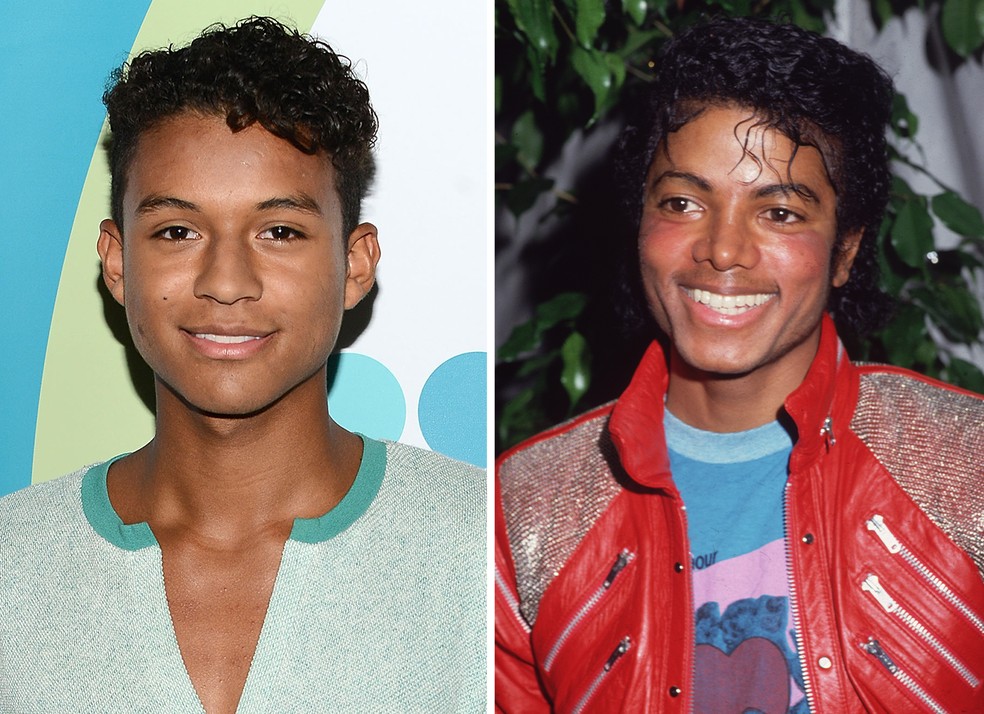 Jaafar Jackson e Michael Jackson — Foto: Getty Images