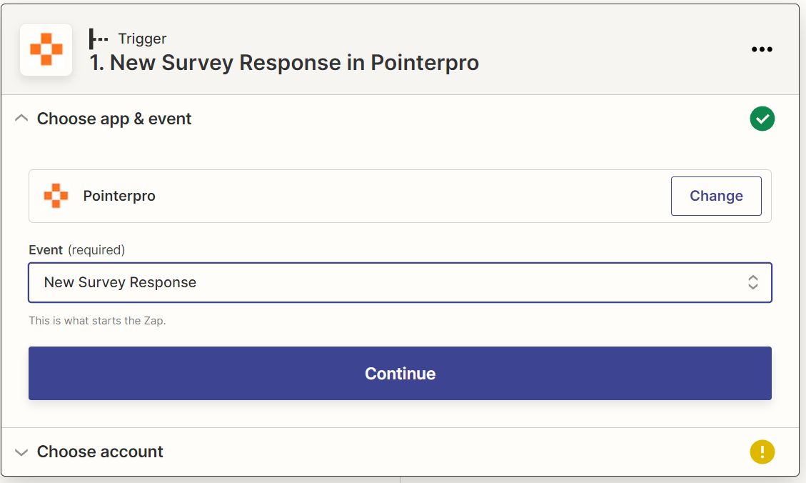 Zapier integration- new survey response