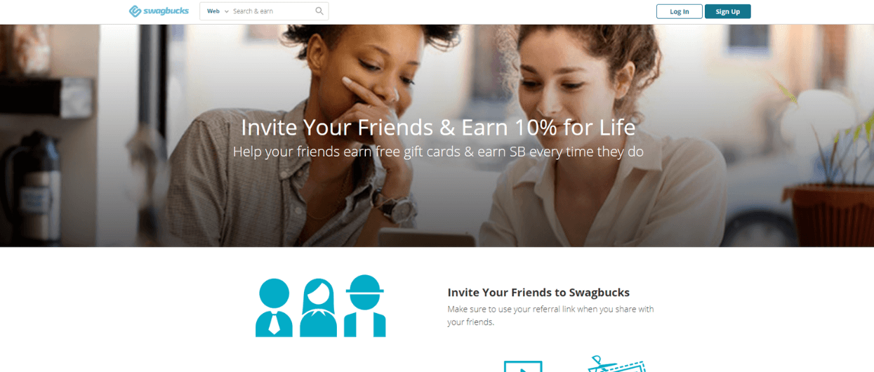 Swagbucks invite your friend