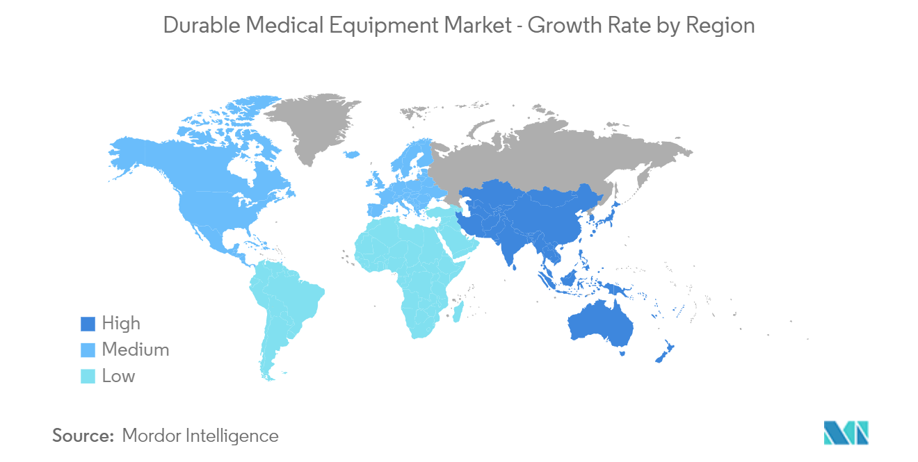 Durable Medical Equipment Market - Growth Rate by Region