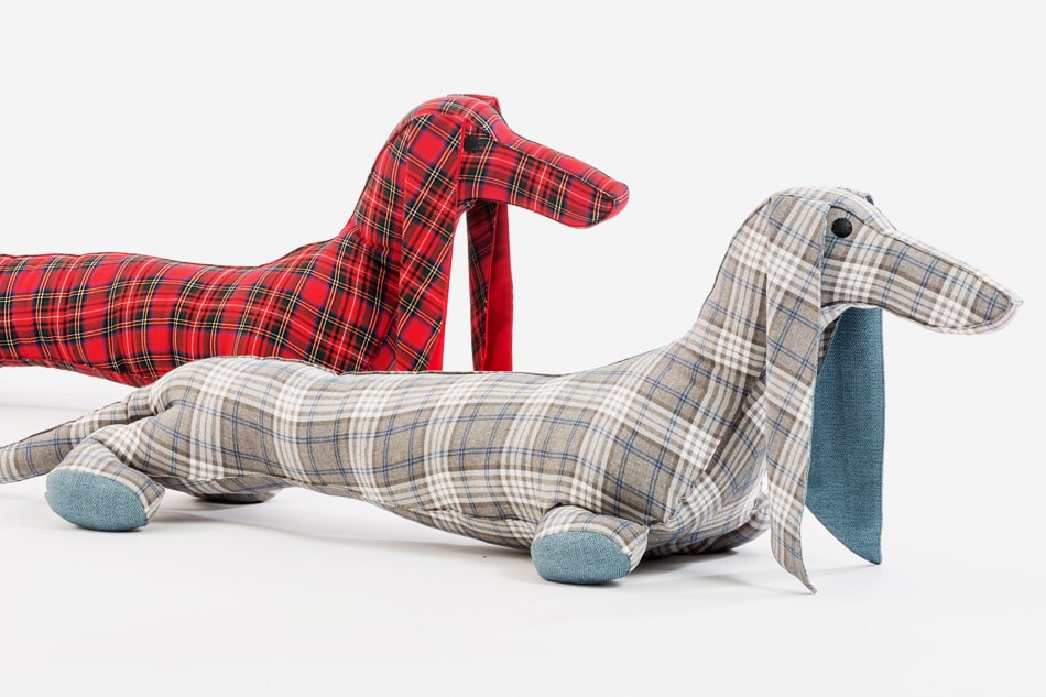 dachshund-shaped floor pillows