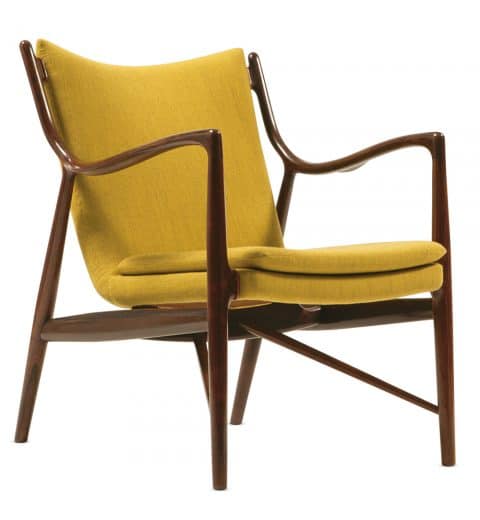 Finn Juhl's 45 chair in yellow