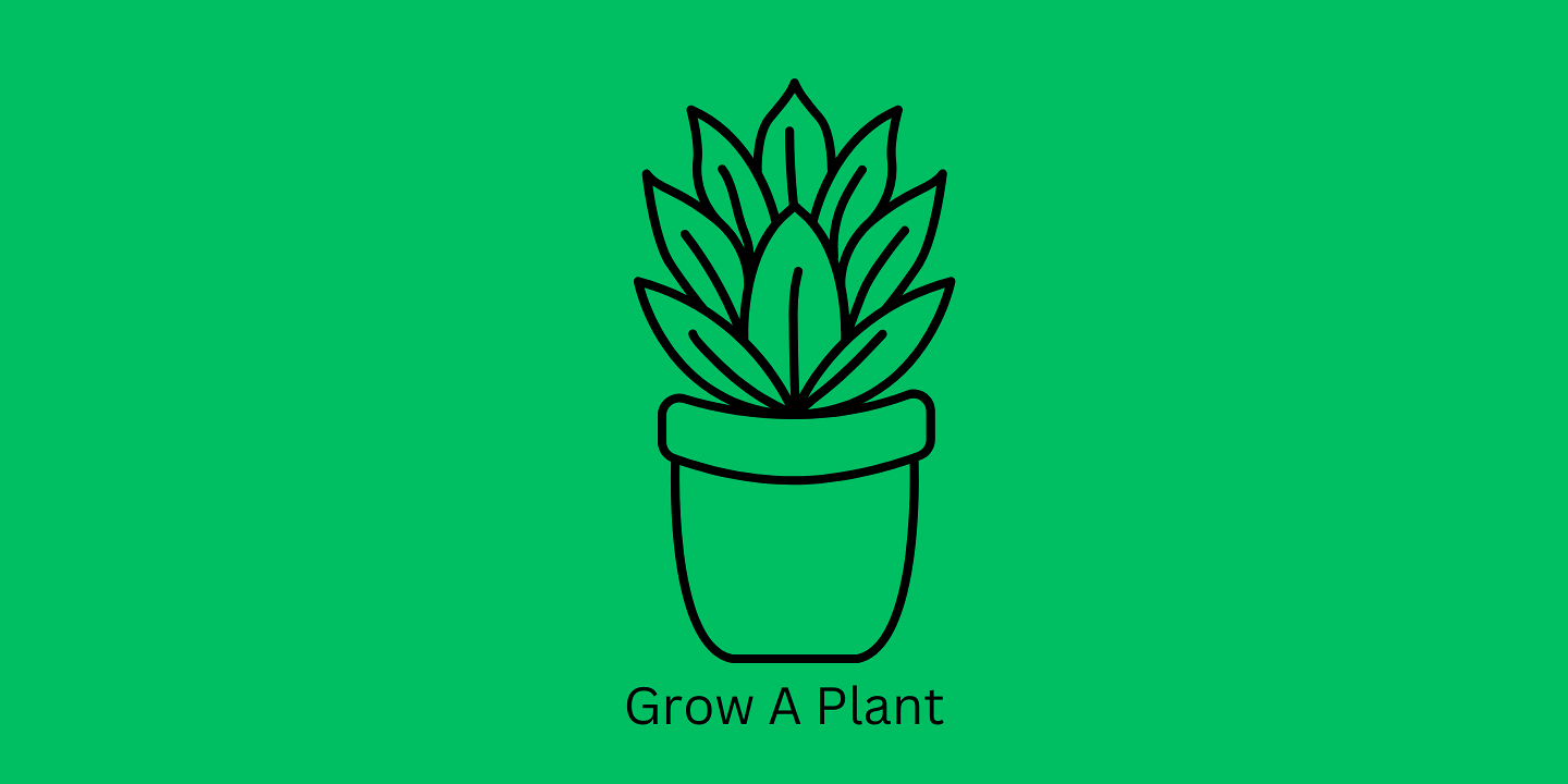 outline of a plant on green background