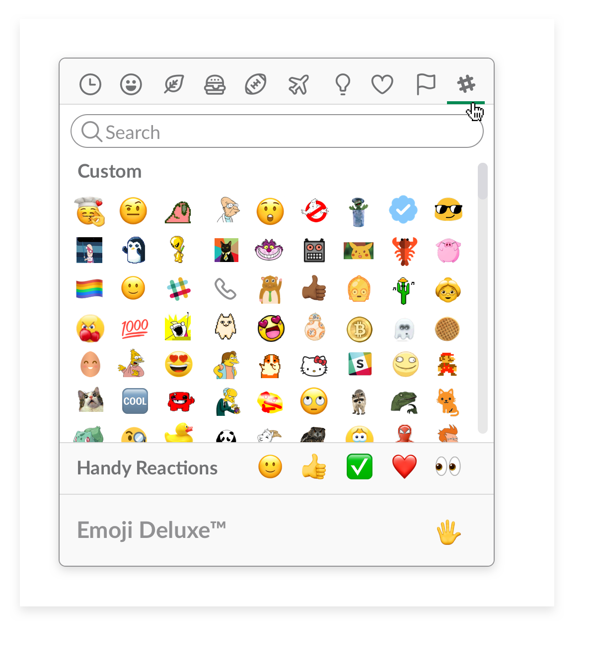 Upload and name custom emoji