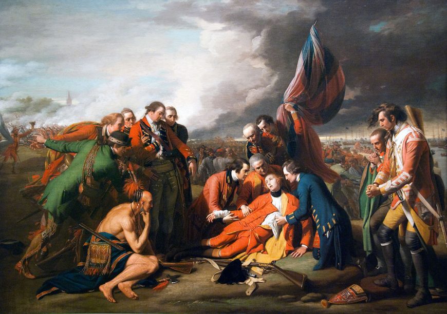 Benjamin West, The Death of General Wolfe, 1770, oil on canvas, 152.6 x 214.5 cm (National Gallery of Canada, Ottawa)