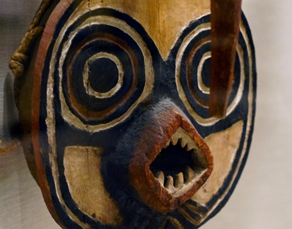 Plank Mask (Nwantantay), 19th–20th century (Bwa peoples, Burkina Faso), wood, pigment, fiber, 182.9 x 28.2 x 26 cm (The Metropolitan Museum of Art, New York)