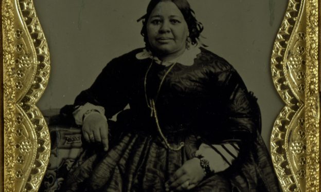 Double Portrait of Mary Joseph Marshall Lyons and Albro Lyons, Jr., c. 1860, ambrotype (Schomburg Center for Research in Black Culture, New York Public Library)