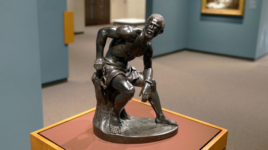 John Quincy Adams Ward, The Freedman, 1863, bronze (Amon Carter Museum of American Art, Fort Worth, Texas)