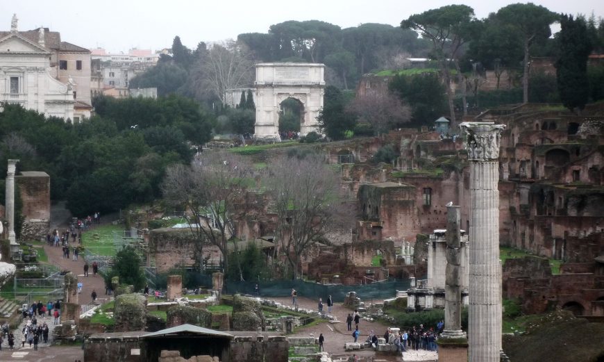 View of the Roman Forum from the Capitoline Hill (photo: Steven Zucker, CC BY-NC-SA 2.0)