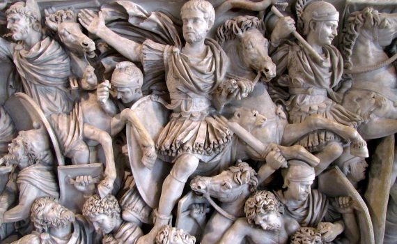 <em>Battle of the Romans and Barbarians (Ludovisi Battle Sarcophagus)</em>