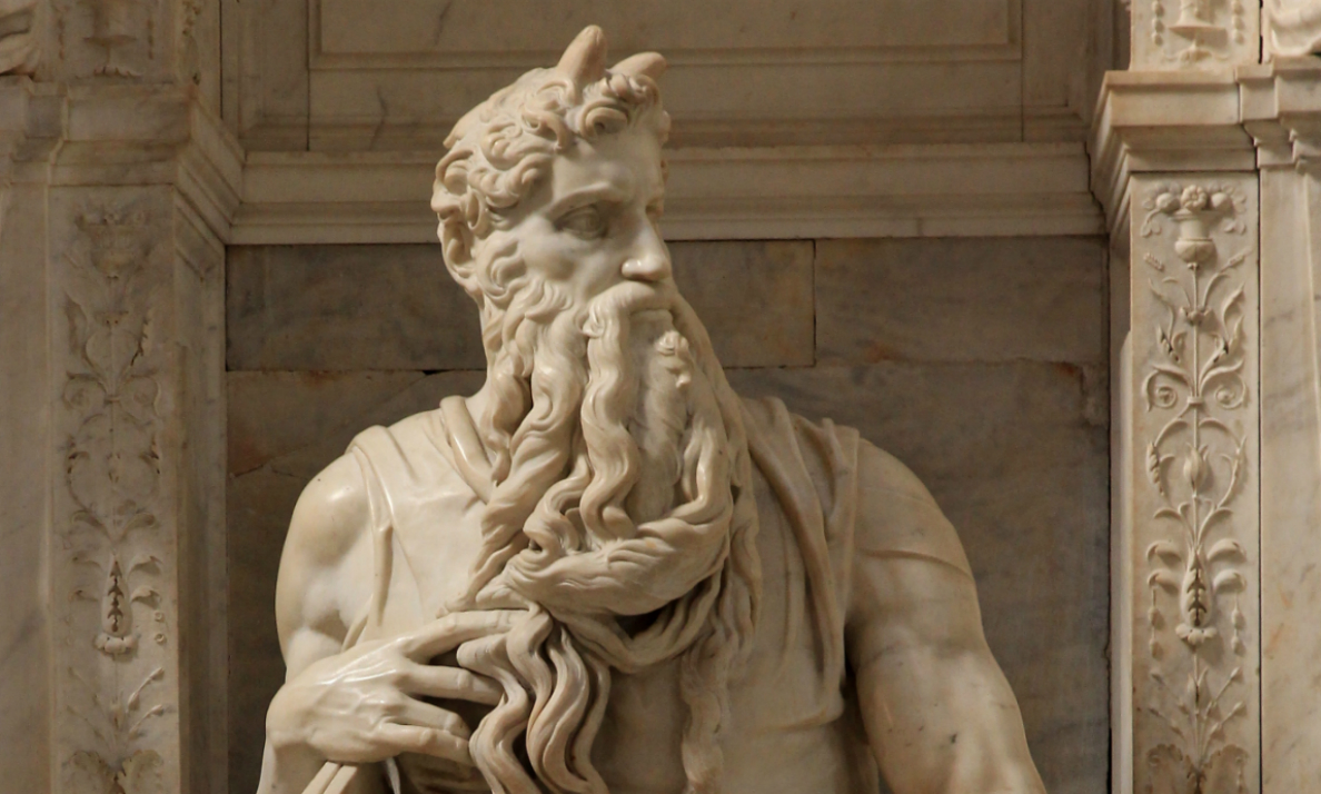 Michelangelo, Moses, c. 1513–15, marble (San Pietro in Vincoli, Rome)