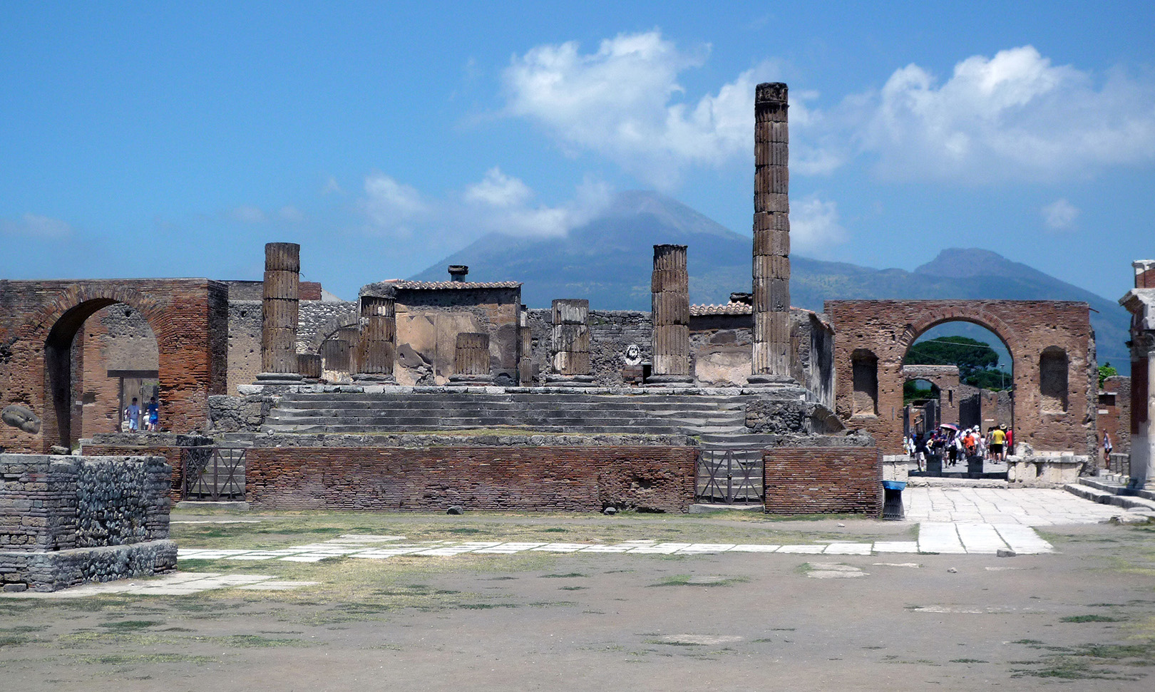 Forum, looking toward Vesuvius, Pompeii