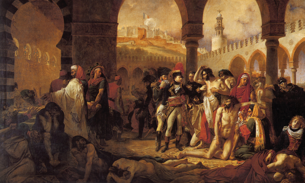 Baron Antoine-Jean Gros, Napoleon Bonaparte Visiting the Pest House in Jaffa, detail