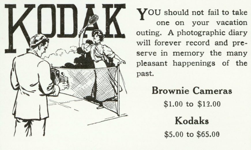 Eastman Kodak Advertisement for the Brownie Camera, c. 1900