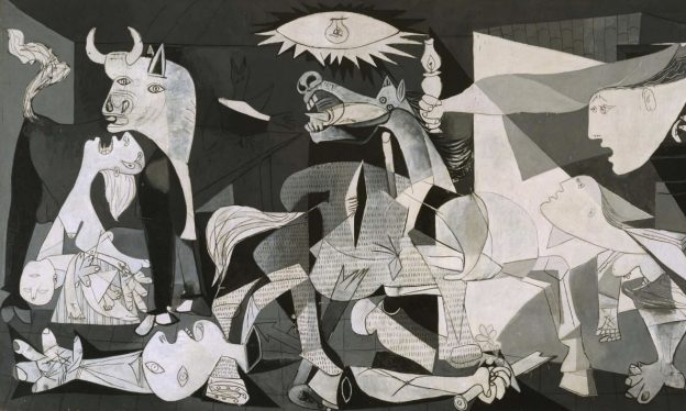 Pablo Picasso, Guernica, 1937, oil on canvas, 349 x 776 cm (Museo Reina Sofia, Madrid)