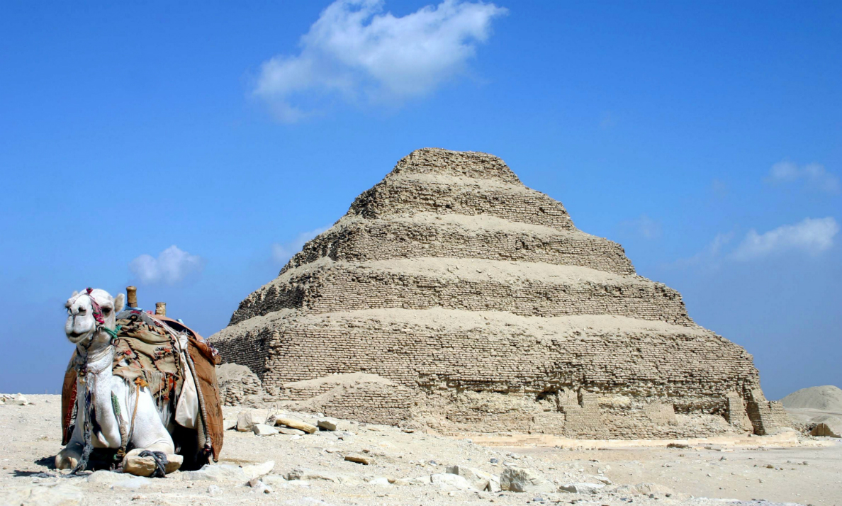 Step Pyramid of Djoser, Old Kingdom, c. 2675–2625 B.C.E., Saqqara, Egypt