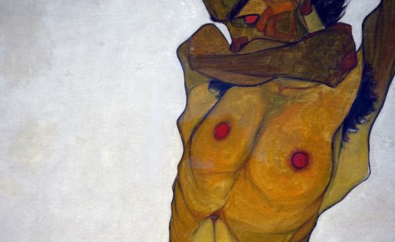 Egon Schiele, <em>Seated Male Nude (Self-Portrait)</em>