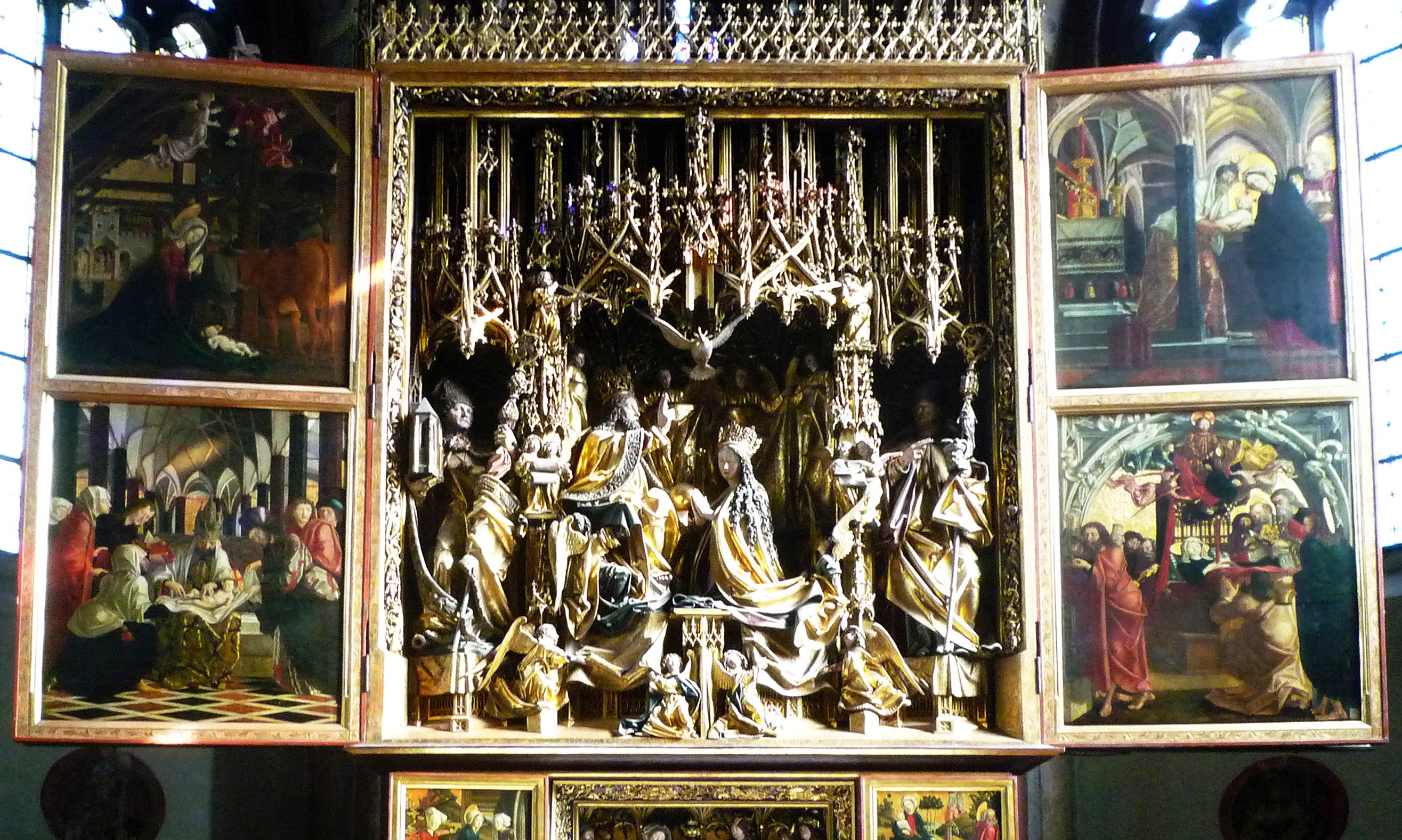 Michael Pacher, St. Wolfgang Altarpiece, c. 1479-81 (Church of St. Wolfgang, St. Wolfgang, Austria)