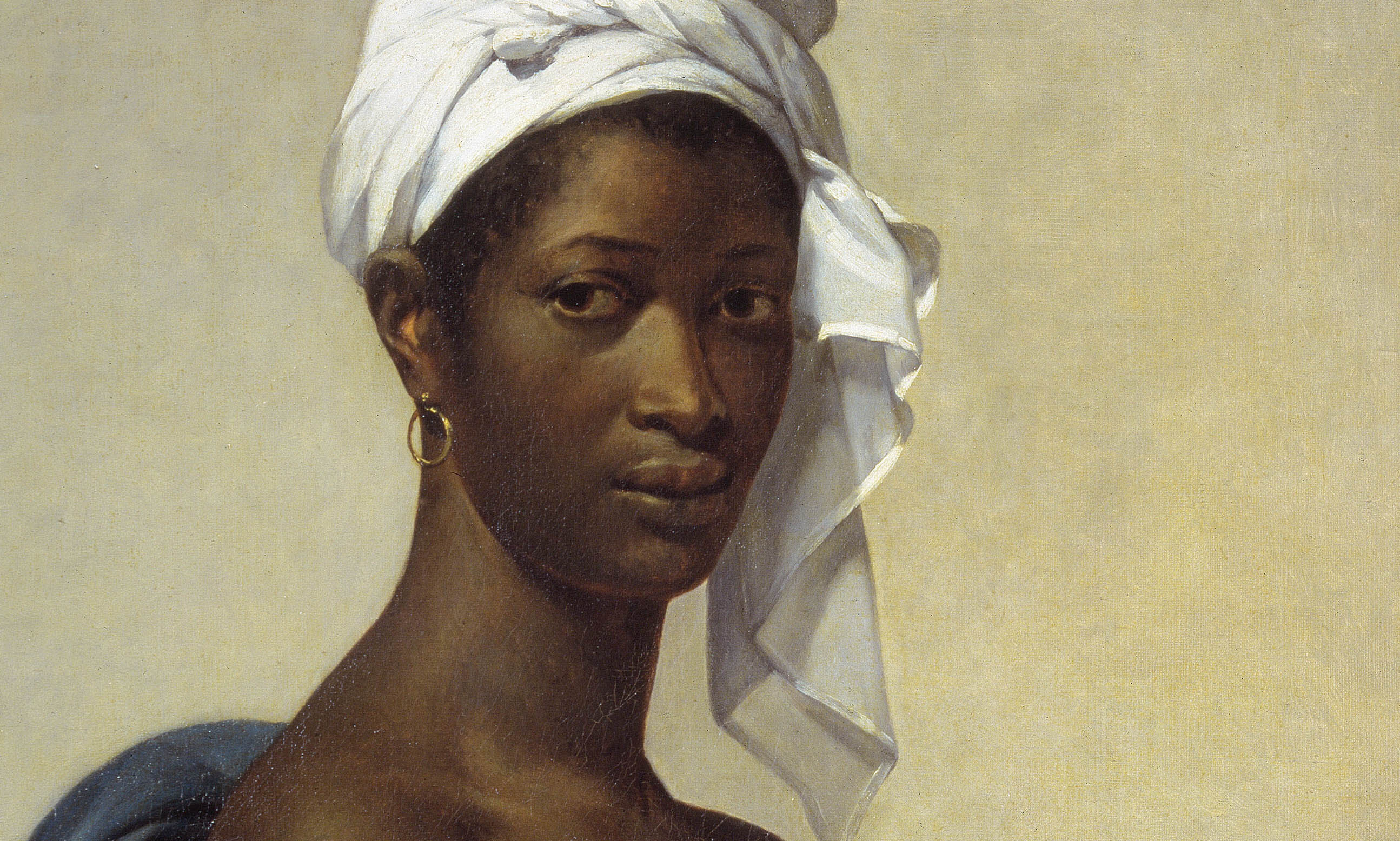 Marie-Guillemine Benoist, Portrait of Madeleine (formerly known as Portrait of a Negress), 1800, oil on canvas, 81 x 65 cm (Musée du Louvre, Paris)