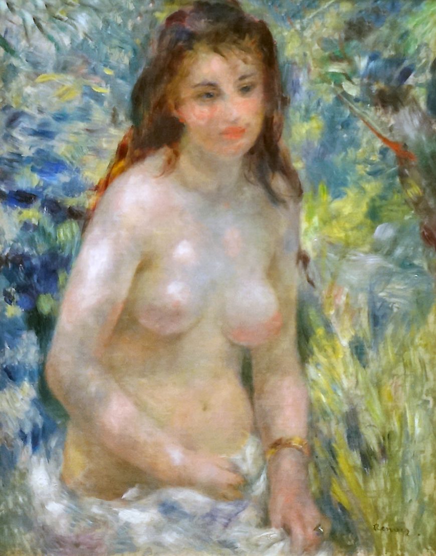 Pierre Auguste Renoir, Study: Torso, effect of sun, 1875-76, oil on canvas, 81 x 65 cm (Musée d'Orsay, Paris)