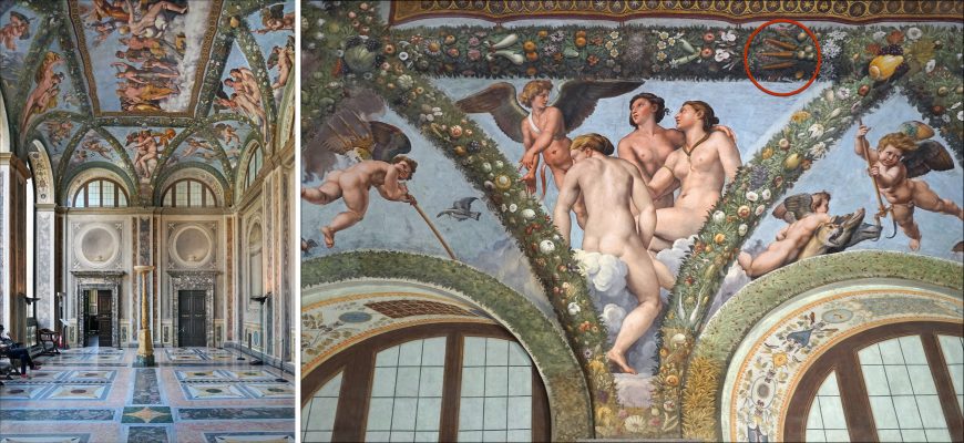 Giovanni da Udine, Loggia of Cupid and Psyche, Villa Farnesina, Rome, 1506-10, built for Agostino Chigi, treasurer for Pope Julius II (photo: Jean-Pierre Dalbéra, CC BY 2.0)