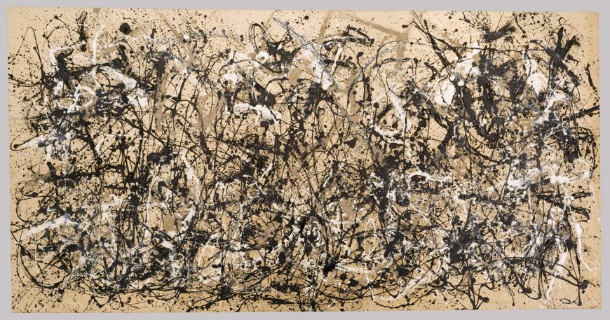 Jackson Pollock, Autumn Rhythm (Number 30), 1950, enamel on canvas, 266.7 x 525.8 cm (The Metropolitan Museum of Art)