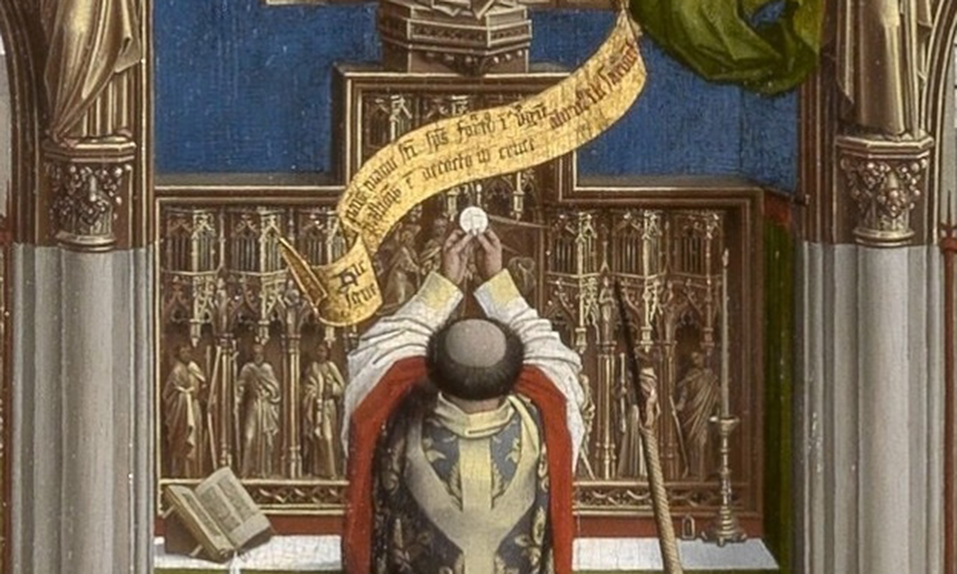 Rogier van der Weyden, Seven Sacraments Altarpiece, 1445–50 (Royal Museum of Fine Arts, Antwerp)